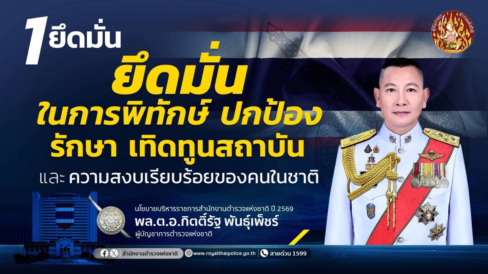 นโยบายบริหารราชการสำนักงานตำรวจแห่งชาติ ประจำปีงบประมาณ พ.ศ.2569